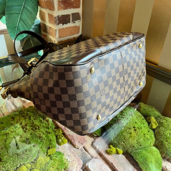 LOUIS VUITTON Verona GM Damier Ebene Canvas Shoulder Bag - Picture 6 of 14